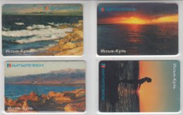 KYRGYZSTAN ISSYK KUL LAKE 4 PHONE CARDS - Kirgizië