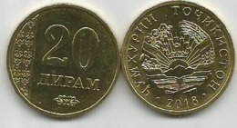 Tajikistan 20 Diram 2018. High Grade - Takiyistán