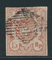 SUISSE N° 23 Obl. Marge Au Filet - 1843-1852 Timbres Cantonaux Et  Fédéraux