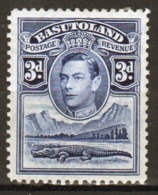 Basutoland 1938 Single 3d Stamp From The George VI Definitive Set. - 1933-1964 Colonie Britannique