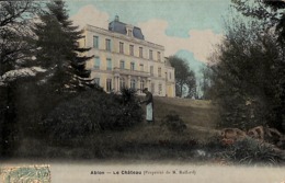 94 - Ablon - Le Château (propriété De M Raffard, Animée, Colorisée, Photo Peinture Email 1908) - Ablon Sur Seine