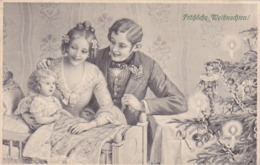 Cpa-ill-vienne / Viennoise--noel ,couple Avec Bébé-signée H. Schubert-art Nouveau--M.M Vienne N°775-M.Munk - Vienne