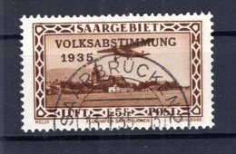 Saar 198 PFVII ABART Gest. 200EUR (B1449 - Lettres & Documents