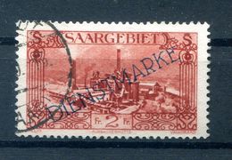 Saar DIENST 21IV ABART Gest. BPP 30EUR (B9789 - Lettres & Documents