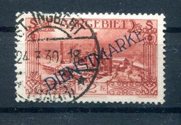 Saar DIENST 21IV ABART Gest. BPP 30EUR (B9790 - Lettres & Documents