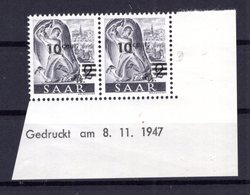 Saar 226Bru DRUCKDATUM ** POSTFRISCH (B7830 - Covers & Documents