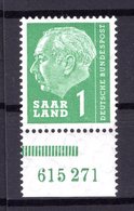 Saar 380 HAN Tadellos ** POSTFRISCH 30EUR (B7474 - Lettres & Documents