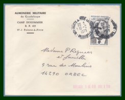 Guadeloupe MANUEL TA8 Pointe à Pître  Entrepot 1976 / 1839 Seul Pompidou >  France - Covers & Documents