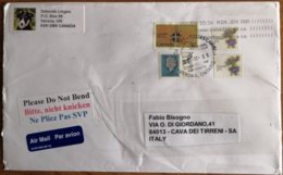 2010 Canada -   Used Stamps On Air Mail (label) Cover To Italy - Briefe U. Dokumente