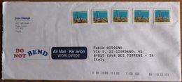 Canada -  Used Stamps On Air Mail Cover To Italy - Brieven En Documenten