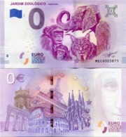 Lisbon Zoo Jardim Zoologico  2019 Series 1 Portugal 0 Euro Souvenir Note - Private Proofs / Unofficial