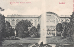 Torino (Turin) * Facciata Della Stazione Centrale, Hauptbahnhof, Gebäude, Stengel * Italien * AK1208 - Transport