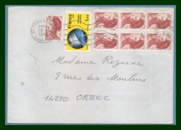 Guadeloupe MEC Pointe à Pître Ppal 1984 / 2128 + Liberté > France - Storia Postale