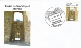 SPAIN. POSTMARK. SAN MIGUEL DOOR. MORELLA. 2017 - Other & Unclassified