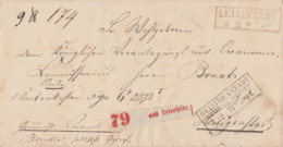 Preussen Paketbegleitbrief R2 Leinefelde 6.2. Gel. Nach R3 Heiligenstadt Reg. Bez. Erfurt 7.2.64 - Preussen (Prussia)