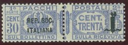 ITALIA REPUBBLICA SOCIALE ITALIANA (R.S.I.) SASS. P.P. 39a  NUOVO - Paketmarken