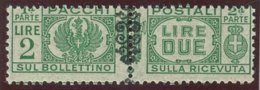 ITALIA LUOGOTENENZA  SASS. P.P. 55ba   NUOVO - Postal Parcels