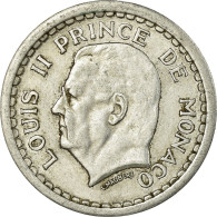 Monnaie, Monaco, Louis II, Franc, 1943, TTB, Aluminium, KM:120 - 1922-1949 Louis II