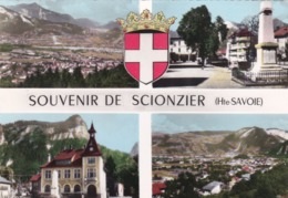 CPSM.  15 X 10,5  -  1 C  -  Souvenir  De  SCIONZIER  (Multivues) - Scionzier