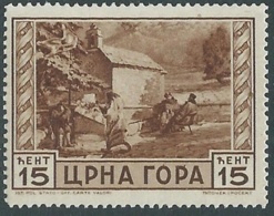 1943 MONTENEGRO IL SERTO DELLA MONTAGNA 15 CENT MNH ** - RB9-10 - Montenegro