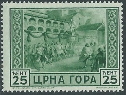 1943 MONTENEGRO IL SERTO DELLA MONTAGNA 25 CENT MNH ** - RB9-10 - Montenegro