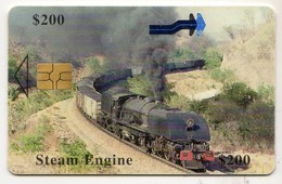 ZIMBABWE REF MV CARDS ZIM-31 200$ Steam Engine - Zimbabwe