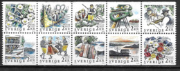Suède 1988 1464/1474 Neufs Fleurs Fête De A St Jean - Nuevos