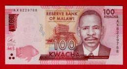 2016 MALAWI 100 KWACHA 2016 P-59-NEW UNC - Malawi