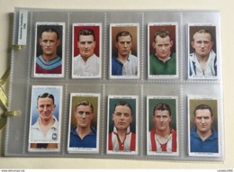 50 FIGURINE CALCIATORI INGLESI SERIE WILLS CIGARETTES SERIE COMPLETA - Andere & Zonder Classificatie