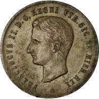 Monnaie, États Italiens, NAPLES, Ferdinando II, 2 Tornesi, 1859, TTB, Cuivre - Nápoles & Sicile