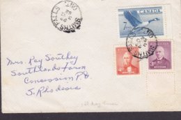 Canada Unofficial FDC 2.11.1952 SMITHS FALLS Premierminister Abbott & MacKenzie & Bird Vogel Oiseau Goose South Rhodesia - 1952-1960