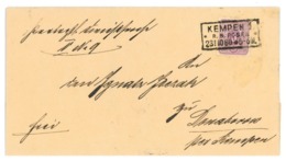 Brief Mit Inhalt Amtsgericht Kempen R.B. Posen 1880 Nach Donaborow - Omslagen