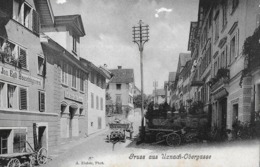 GRUSS AUS UZNACH OBERGASSE → Mit Der Bauschlosserei Jos. Egli Anno 1910   ►Feldpost VIII Division◄ - Uznach