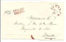 Briefomslag Heusden Rond Plus Heusden/Franco - ...-1852 Préphilatélie