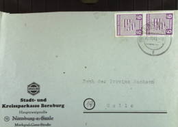 OPD: Fern-Brief Mit 6 Pf Ziffer Westsachsen Geschn. Im Senkr. Paar Aus Bernburg 20.11.45 Knr: 69 (2) - Lettres & Documents