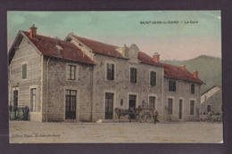 CPA Gard 30 écrite Saint Jean Du Gard La Gare - Saint-Jean-du-Gard