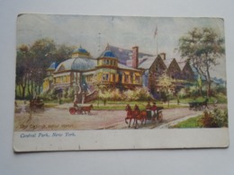 D168816 Central Park  Ney York - The Casino - PU 1907  - Sent To Sopron Oilette -Raphael TUCK - Central Park