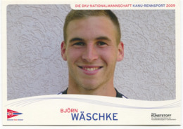 Rowing, Kayak, Canoe - DKV Germany Nationalmannschaft National Team, BJORN WASCHKE, Autogramme Signed - Aviron
