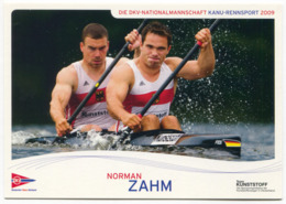 Rowing, Kayak, Canoe - DKV Germany Nationalmannschaft National Team, NORMAN ZAHM, Autogramme Signed - Aviron