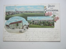 TEUTSCHENTHAL Bei Halle , Gastof, Schöne Karte Um 1904 - Teutschental