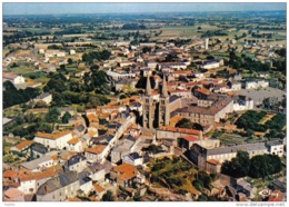 Carte Postale 79. Mauléon  Vue D'avion Trés Beau Plan - Mauleon