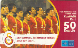 TURKEY - Galatasaray Geçerlilik Tarihi Aralık 2012, Gemplus GEM5 (Red), 50 U, 08/10 , Used - Turchia