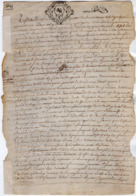 VP16.014 -  PERIGUEUX - Cachet Généralité De BORDEAUX - Acte De 1741 - Transaction Entre LAPLUE & CRESPIAT à CENDRIEUX - Gebührenstempel, Impoststempel