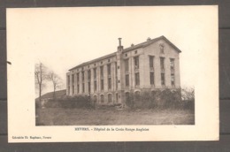 NEVERS  Hopital  De La Croix Rouge Anglaise  +  Cachet  Gare De NEVERS  Service Militaire Des Chemins De Fer   1916 - Other & Unclassified