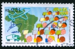 BRAZIL 2000 -  DIDATIC BOOKS NATIONAL PROGRAM  -  USED - Used Stamps