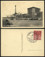 GERMANY: BERLIN: 1950 Industrial Exhibition, Main Entrance, With Special Postmark Of The Expo On Back 7/OC/1950, VF Qual - Sonstige & Ohne Zuordnung