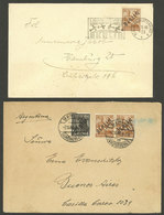 GERMANY - BERLIN: Cover Sent To Argentina + Card To Hamburg, Both Dispatched In Berlin 2/OC/1948, VF! - Cartas & Documentos