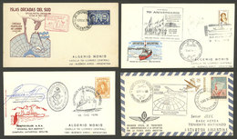 ARGENTINE ANTARCTICA: 16 Covers Or Cards Of The Years 1942 To 1982, Including Some Of Islas Orcadas Del Sur, Flights, Ra - Otros & Sin Clasificación