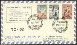 ARGENTINE ANTARCTICA: Cover Carried On Special Flight Of MARAMBIO Antarctic Station Of 28/SE/1971, With Airplane Hércule - Sonstige & Ohne Zuordnung