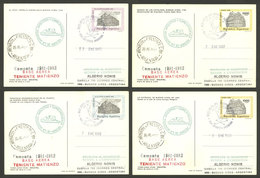 ARGENTINE ANTARCTICA: MATIENZO Antarctic Station, Used Postal Cards GJ.98/101 With Special Marks And Datestamp Of The St - Altri & Non Classificati